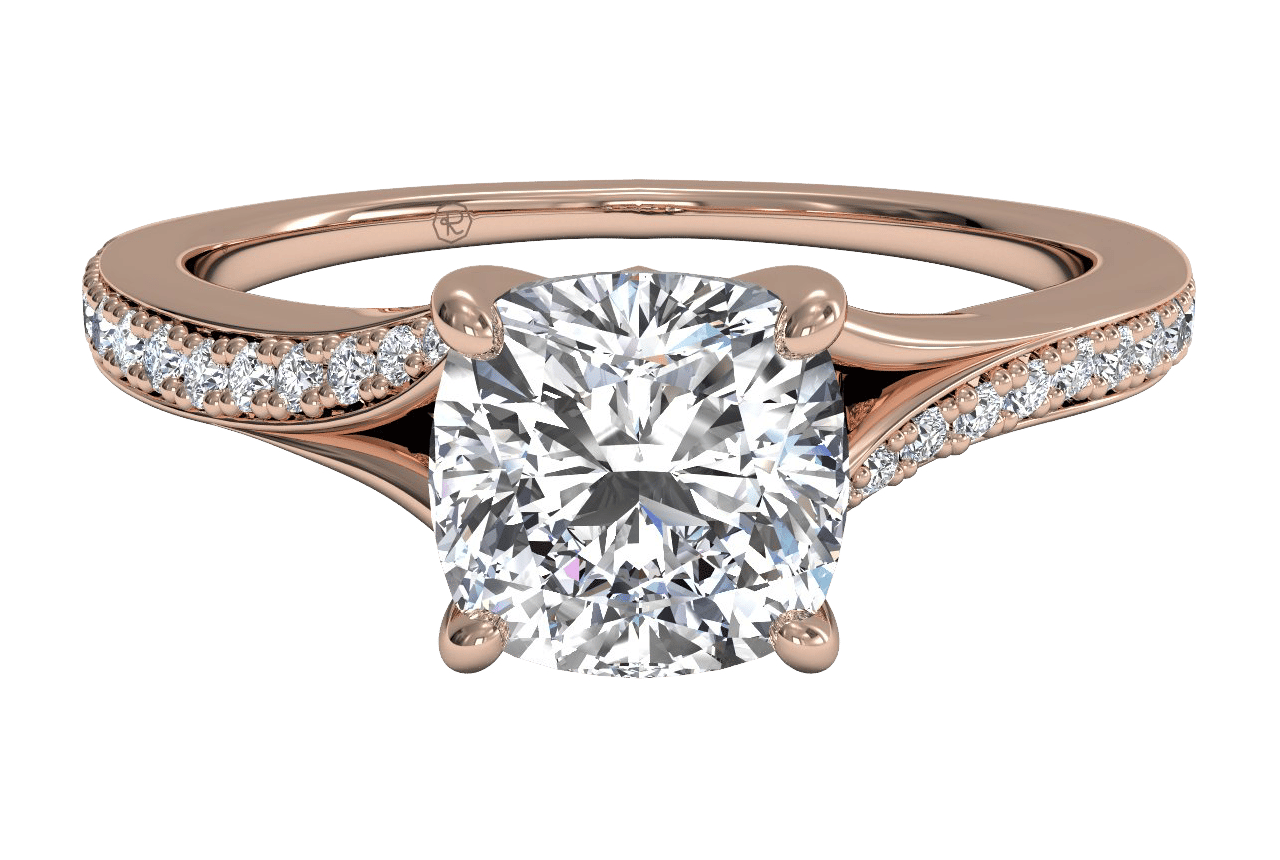 18kt Rose Gold/cushion/top sku 1CUZ2490