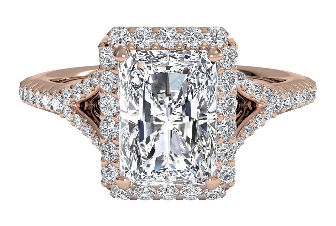 18kt Rose Gold/radiant/top