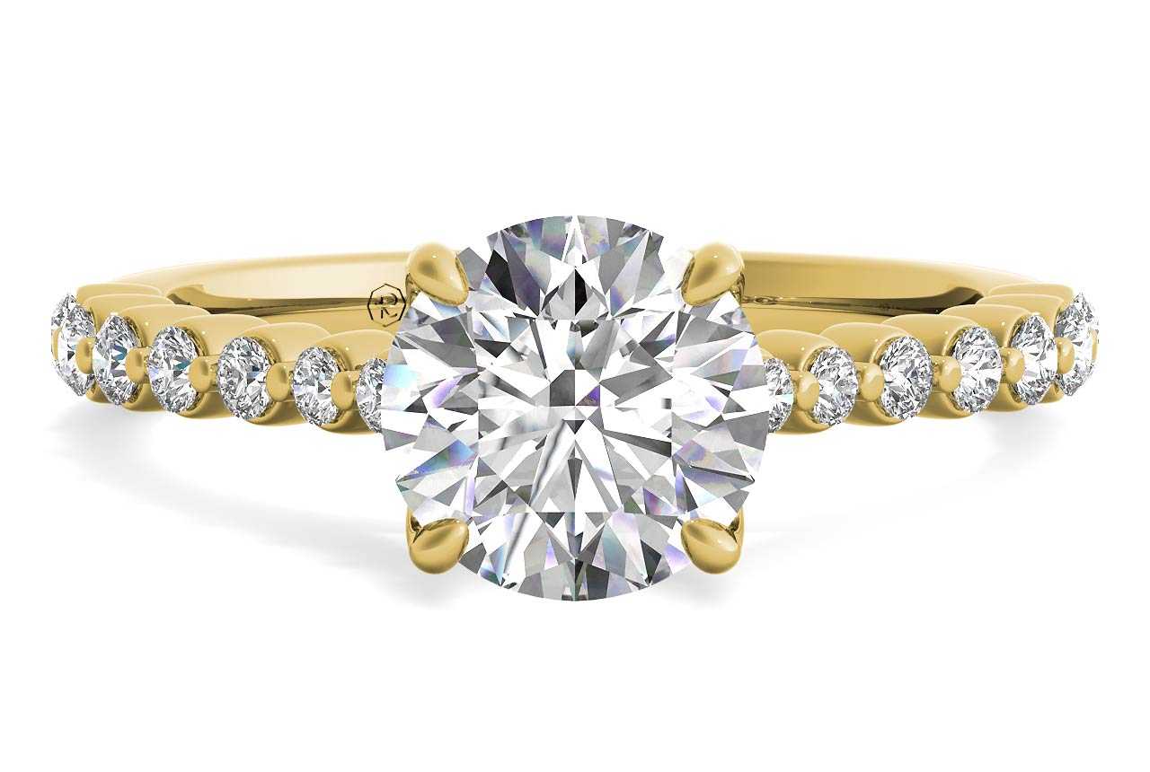 18kt Yellow Gold/round/cushion/princess/radiant/oval/emerald/top