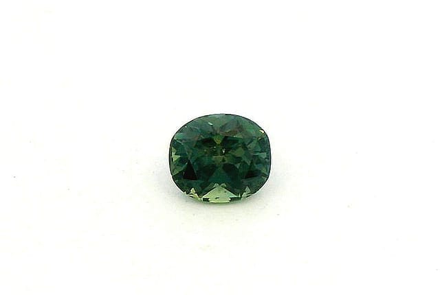 5x6mm Cushion Sapphire Teal Color EC Clarity Faceted Cut