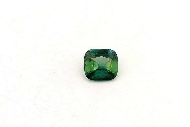 5x5mm Cushion Sapphire Teal Color SI Clarity Faceted Cut