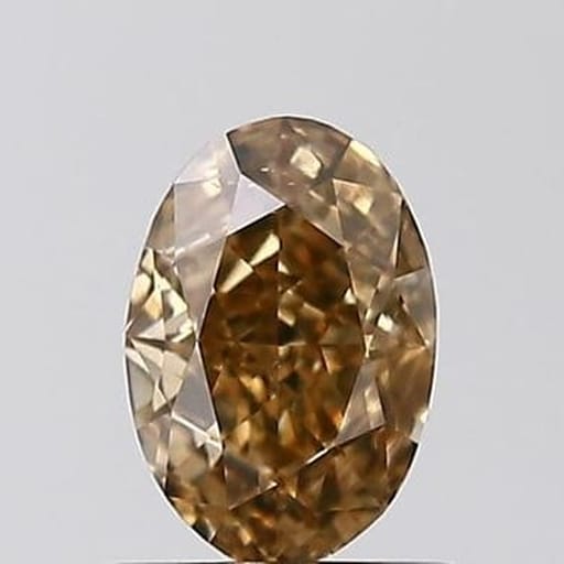 0.80 Carat Oval Brown Diamond