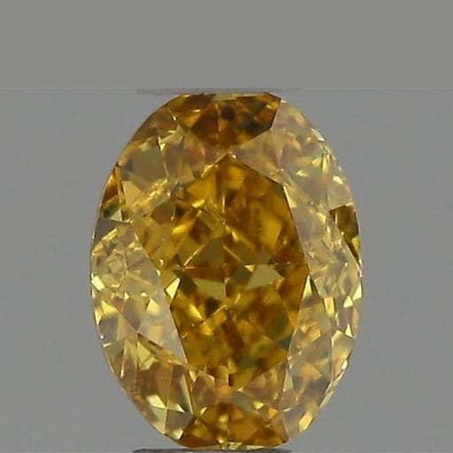 0.26 Carat Oval Yellow Diamond