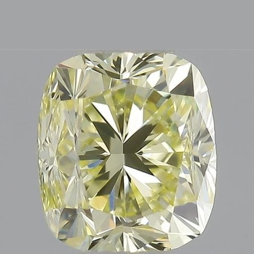 0.36 Carat Cushion Yellow Diamond
