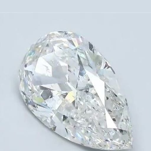 3.72 Carat Pear Diamond