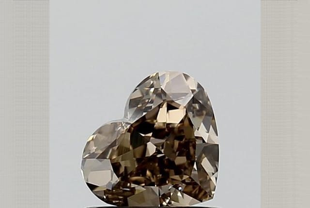 0.75 Carat Heart Brown Diamond