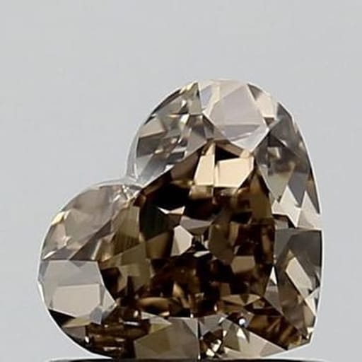 0.75 Carat Heart Brown Diamond