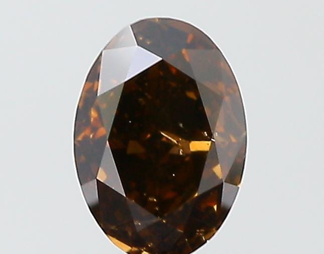 1.02 Carat Oval Brown Diamond