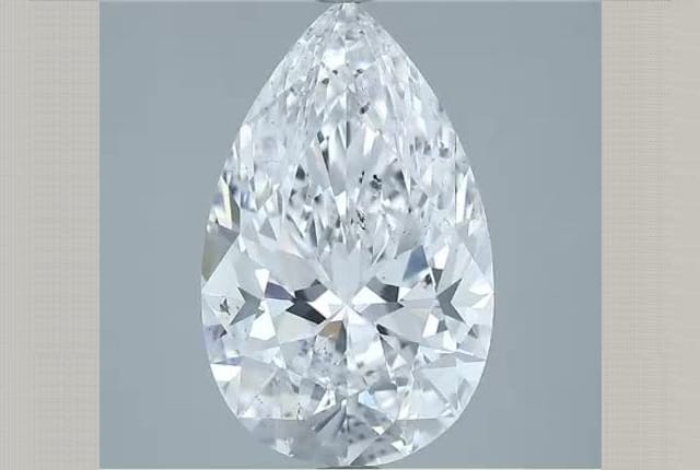 3.70 Carat Pear Diamond