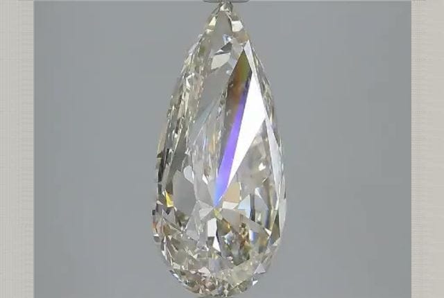 3.78 Carat Pear Lab Diamond