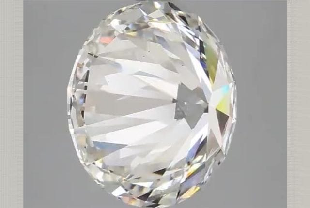 3.66 Carat Round Lab Diamond