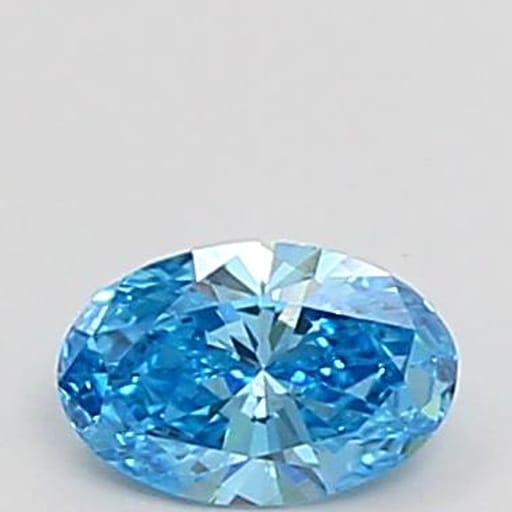 0.29 Carat Oval Blue Lab Diamond