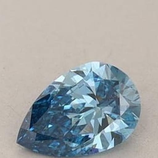0.26 Carat Pear Blue Lab Diamond