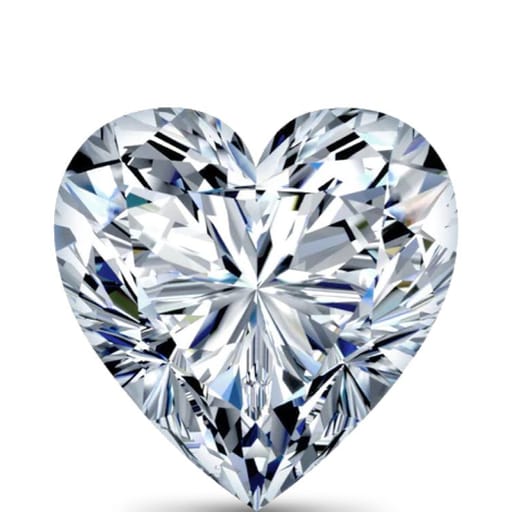 0.50 Carat Heart Lab Diamond