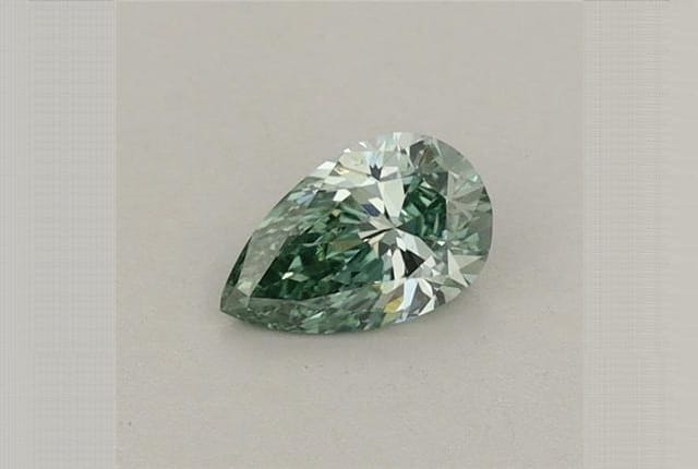 0.30 Carat Pear Green Lab Diamond