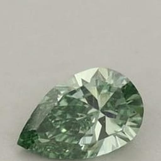 0.22 Carat Pear Green Lab Diamond