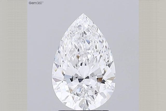 1.75 Carat Pear Lab Diamond