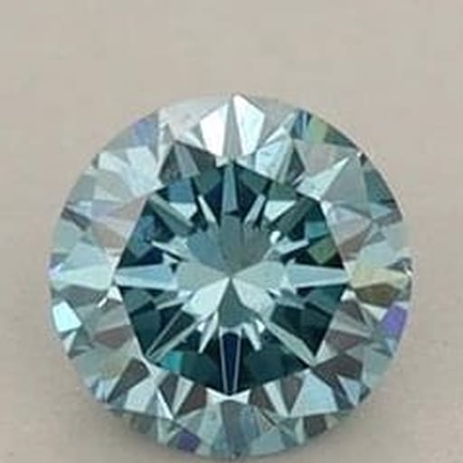 0.28 Carat Round Blue Lab Diamond