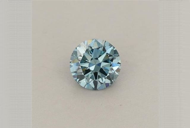 0.24 Carat Round Blue Lab Diamond