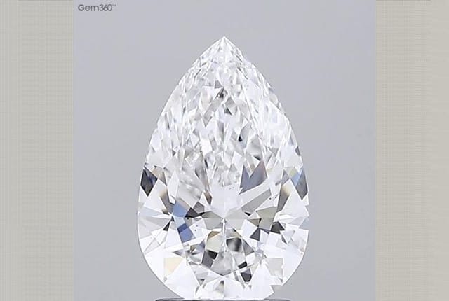1.83 Carat Pear Lab Diamond