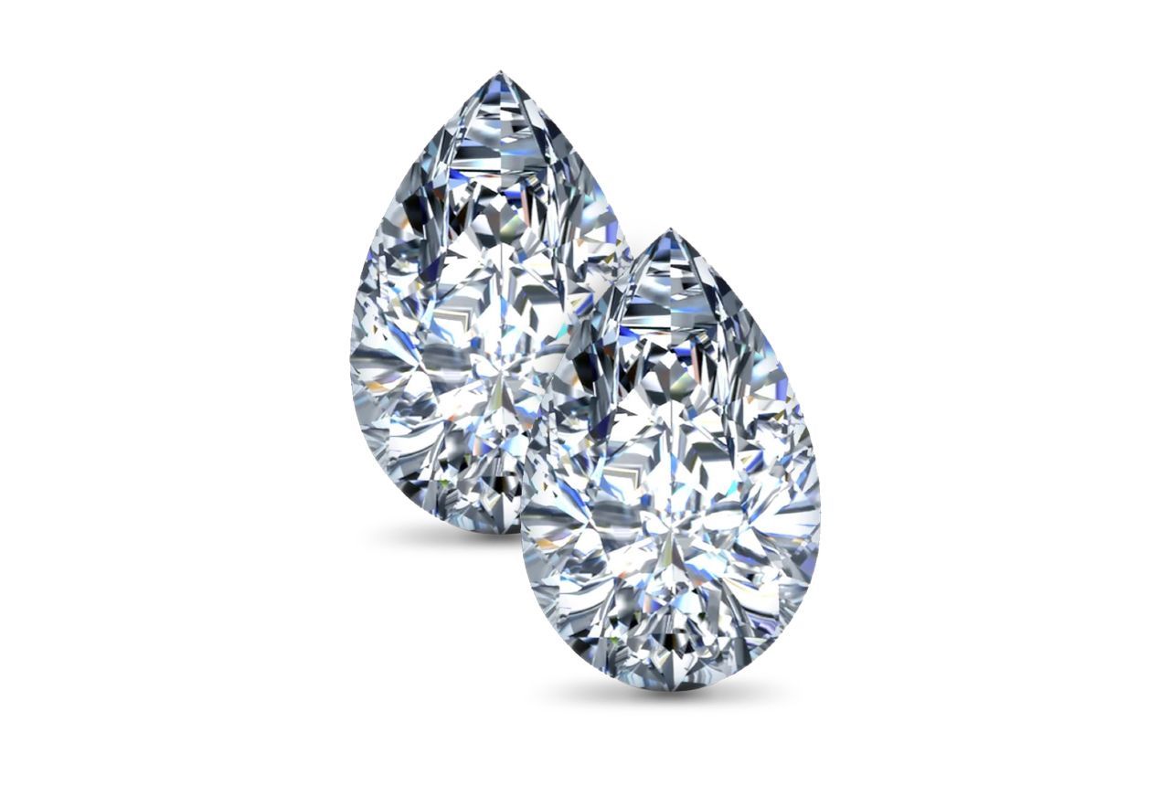 0.6 CTW Pear Lab Diamonds