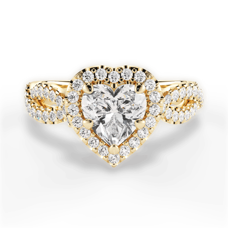 The Grace Halo / 1.27 Carat Heart Diamond