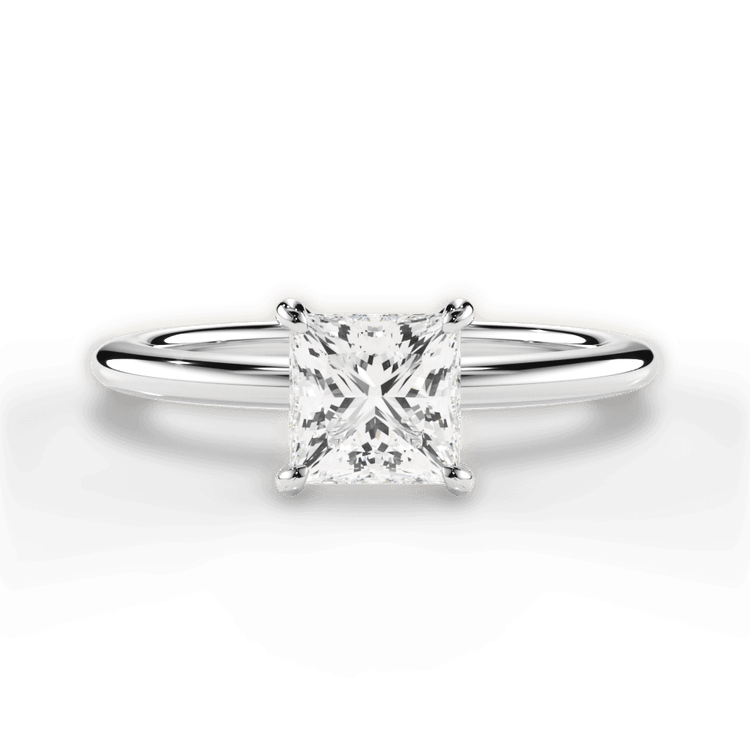 The Maude Pear Shaped Platinum Classic Solitaire Engagement Ring