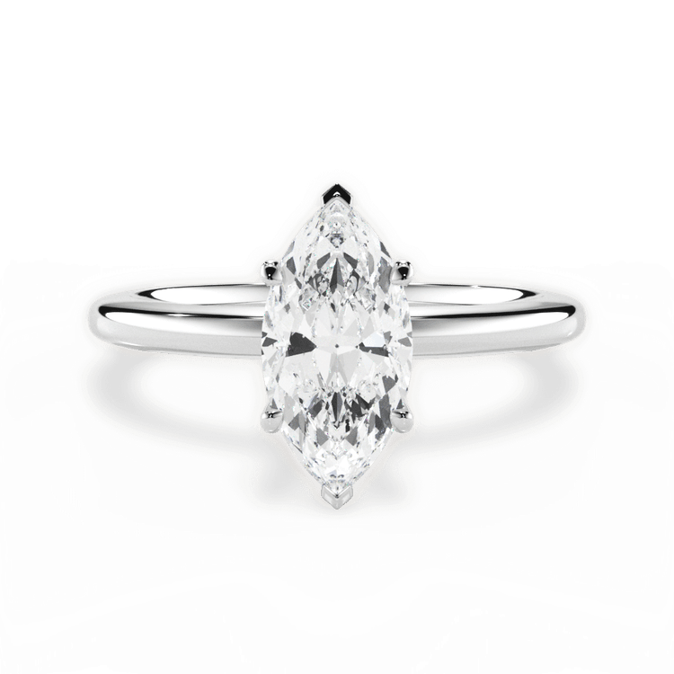 The Priya Marquise Cut Platinum Classic Solitaire Engagement Ring