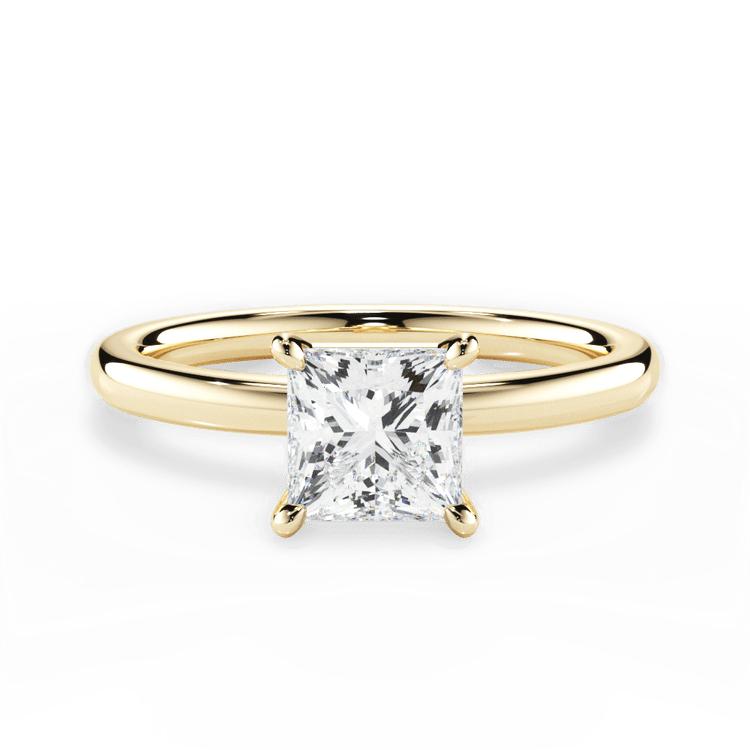 The Elodie Pear Shaped 18kt Yellow Gold Classic Solitaire Engagement Ring