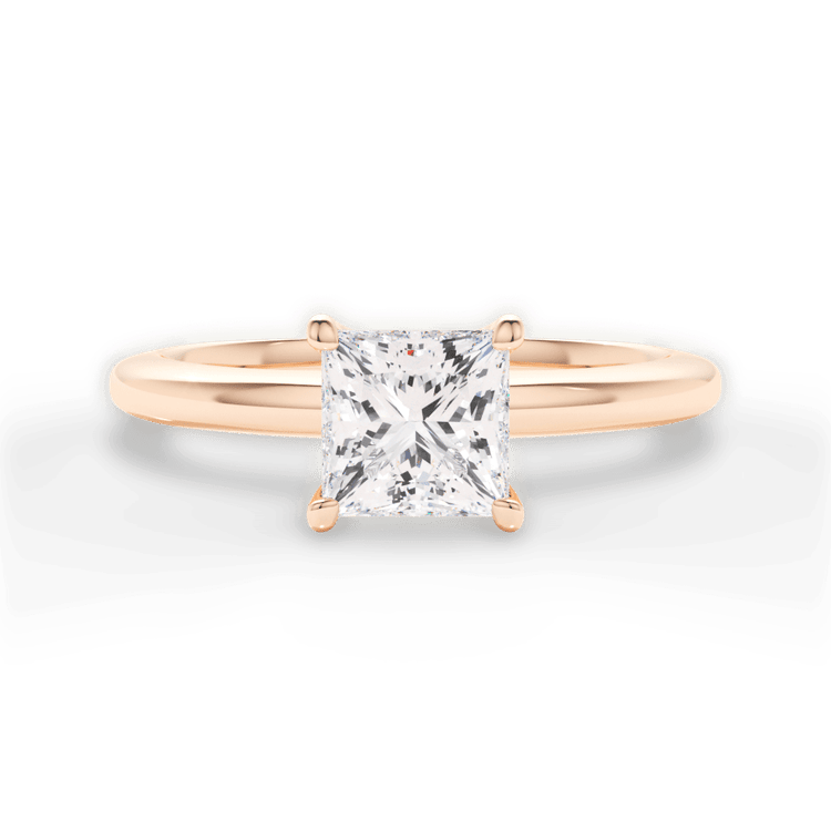 The Priya Pear Shaped 18kt Rose Gold Classic Solitaire Engagement Ring