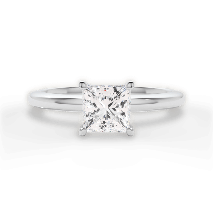 The Priya Pear Shaped Platinum Classic Solitaire Engagement Ring