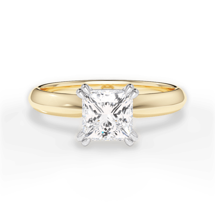 The Tallulah Solitaire / 0.37 Carat Princess Lab Diamond