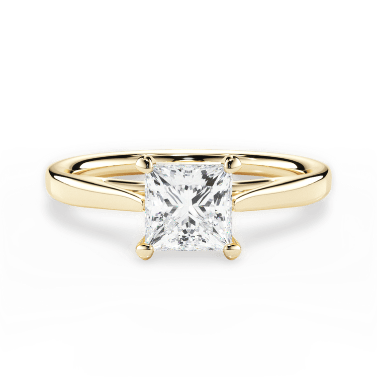 The Vera Solitaire / 0.37 Carat Princess Lab Diamond