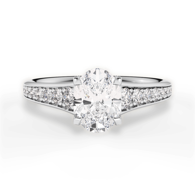 The Maricely / 3.01 Carat Oval Lab Diamond