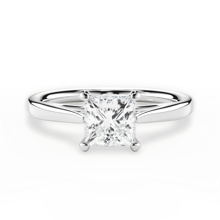 The Vera Pear Shaped Platinum Solitaire Engagement Ring