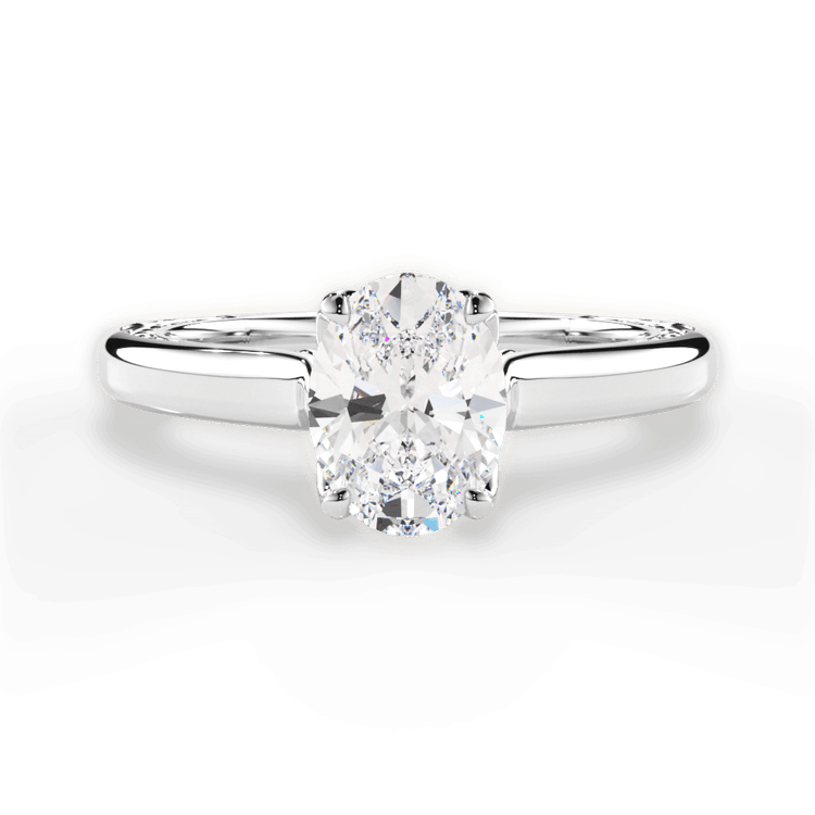 The Kenzie Solitaire / 1.01 Carat Oval Diamond