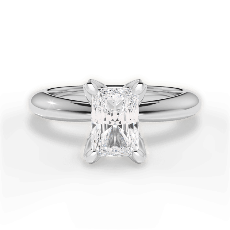 The Silvia Solitaire / 4.01 Carat Radiant Lab Diamond
