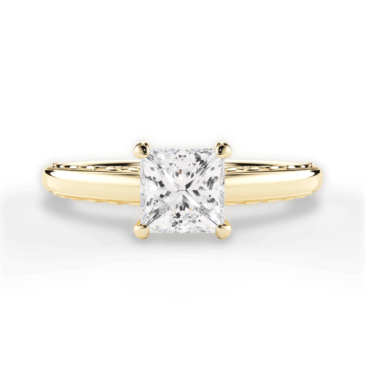 The Alessia Solitaire / 0.37 Carat Princess Lab Diamond