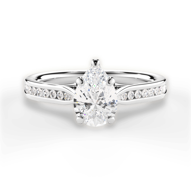 The Imani Princess Cut Platinum Channel-Set Diamond Engagement Ring