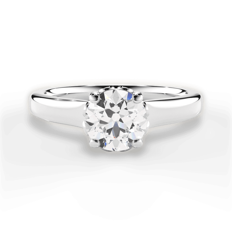 The Carmen Round Cut Platinum Solitaire Engagement Ring