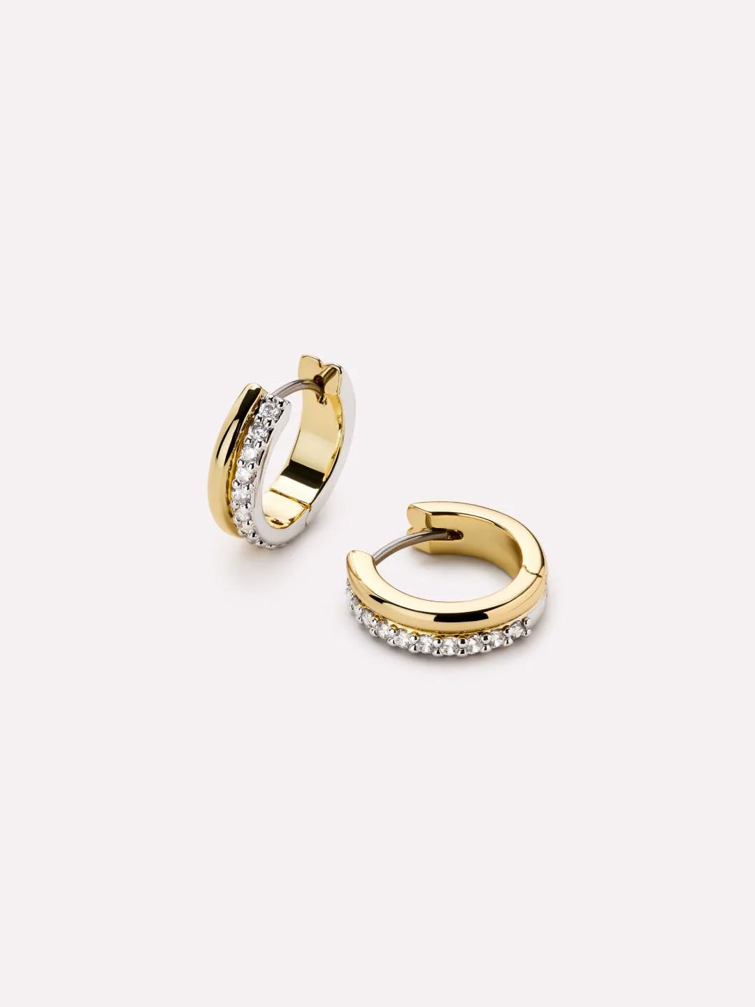 Ana Luisa Asher Pave Huggie Earrings