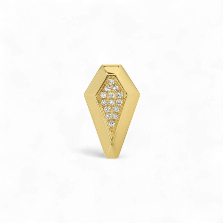 14kt Gold 0.03 CTW Geometric Shaped Diamond Rondelle