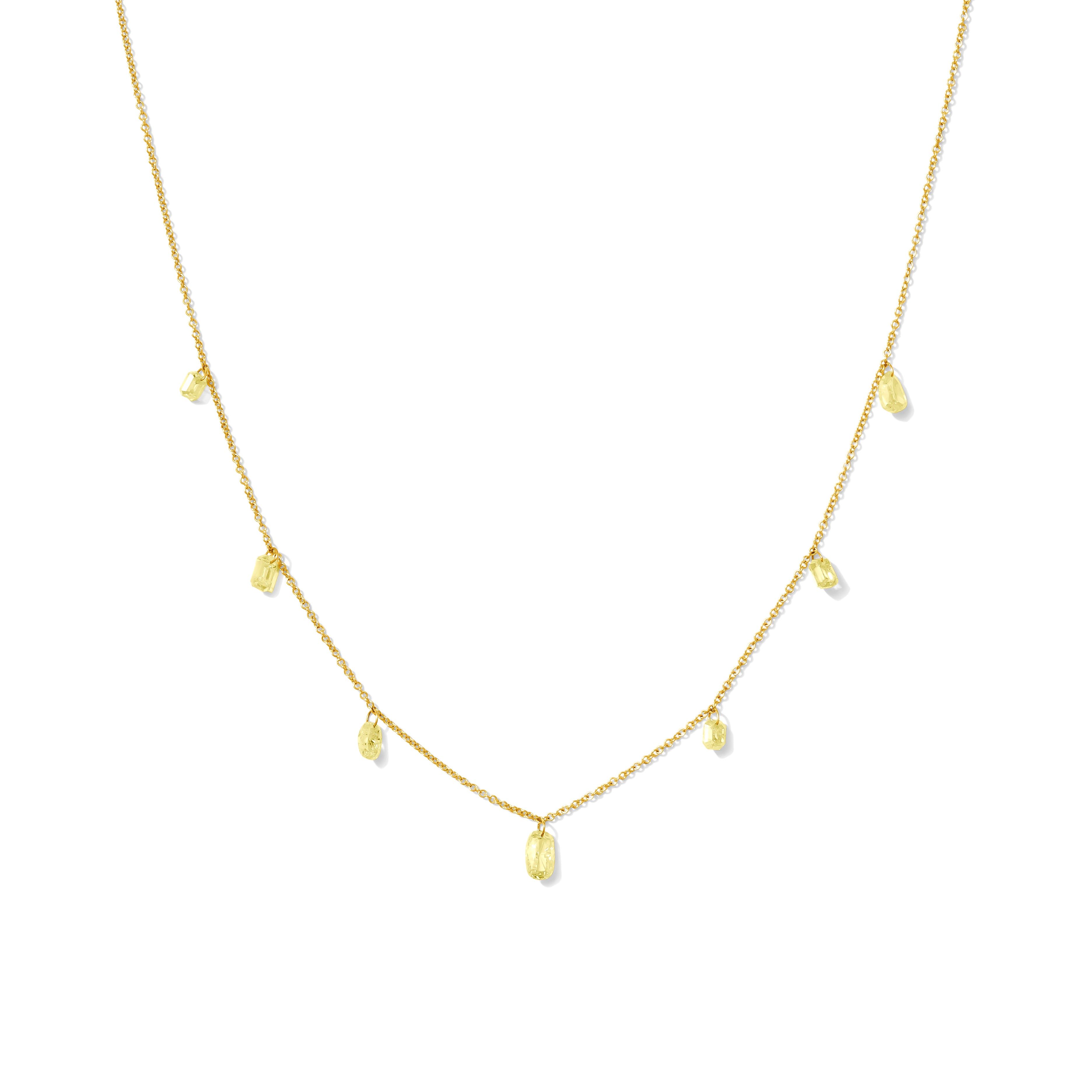 14kt Yellow Gold 1.53 CTW Natural Diamond Drop Necklace