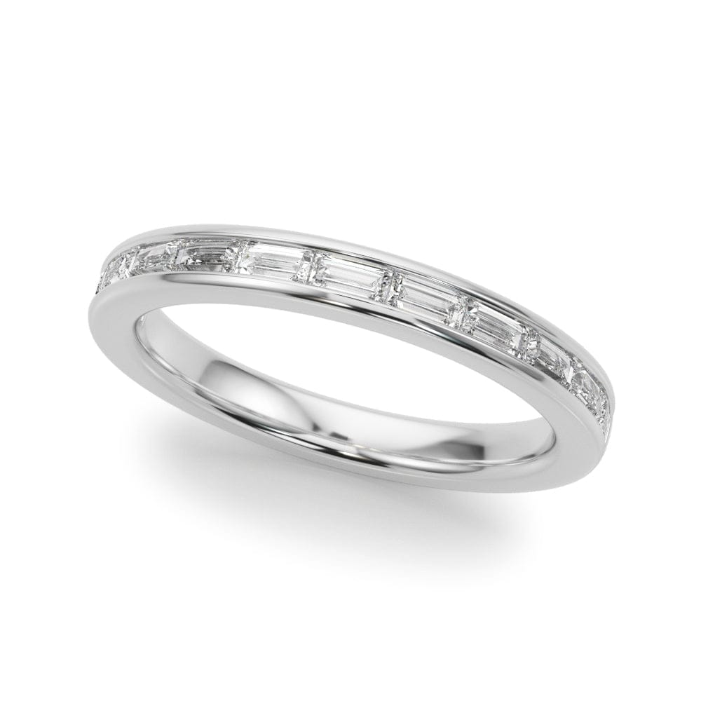 Women's 0.63 CTW Channel-set Baguette Lab-Grown Diamond Wedding Ring