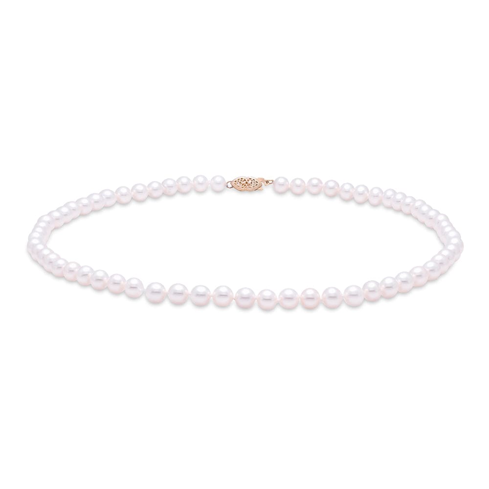 14kt Gold 7-7.5mm Freshwater Pearl Necklace - 18"