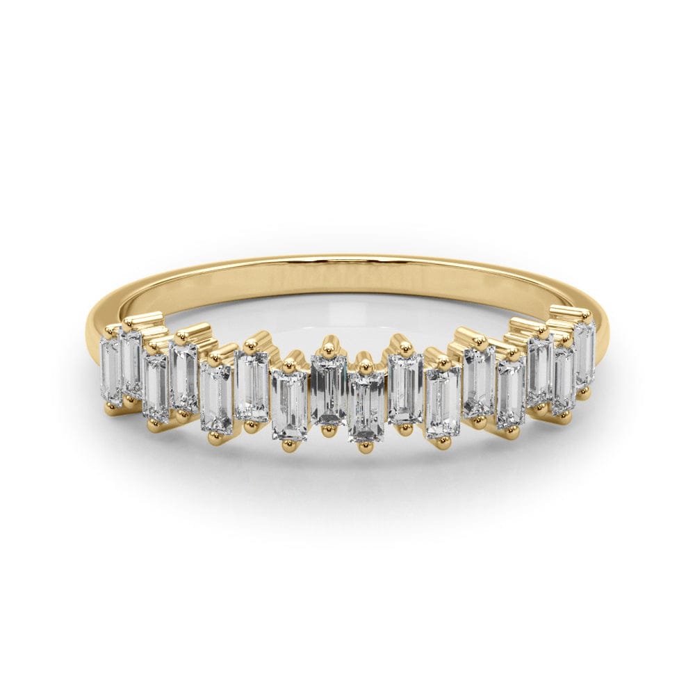 Women's 0.50 CTW Straight Baguette Lab Diamond Wedding Ring