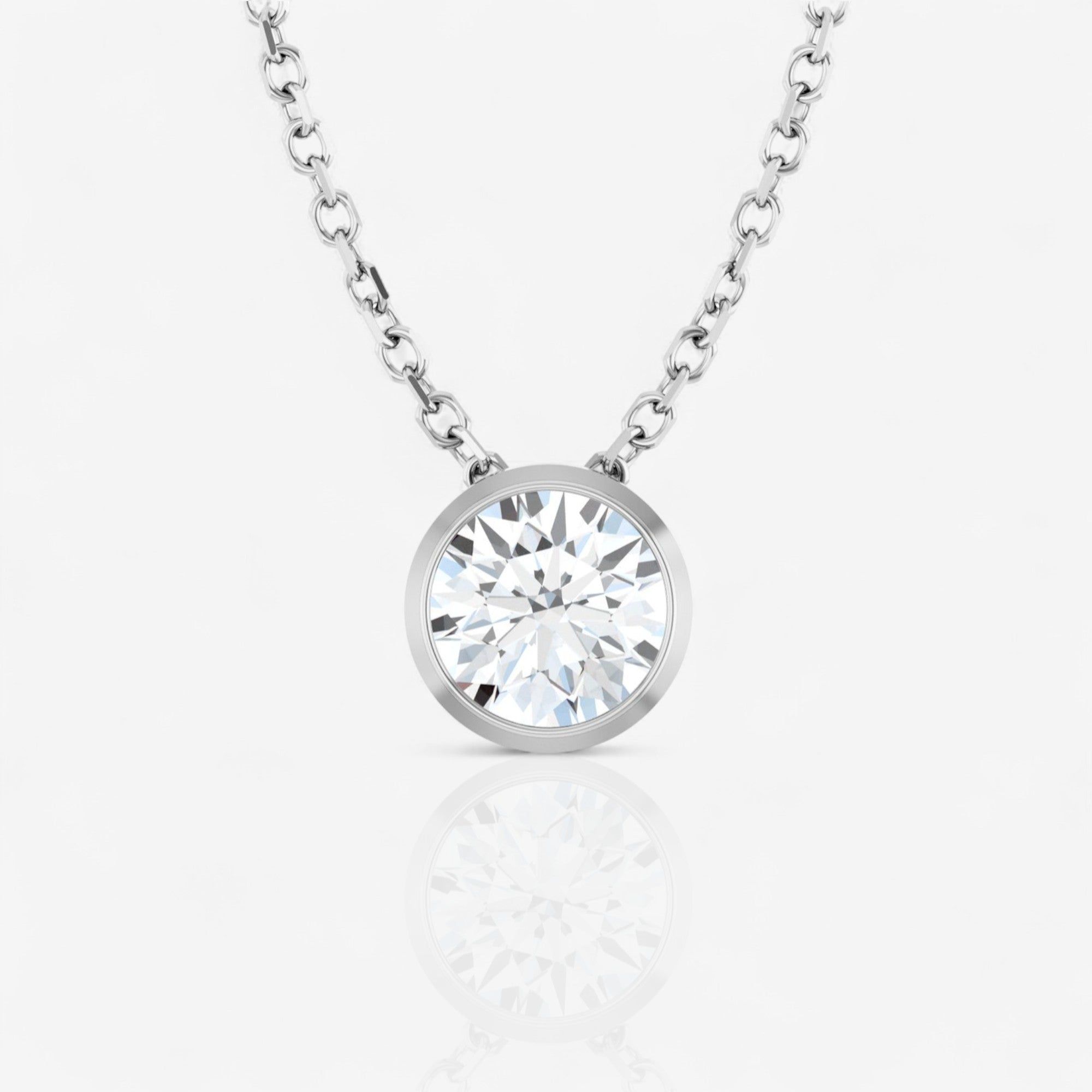 Design Your Own Bezel-Set Round Solitaire Pendant Setting