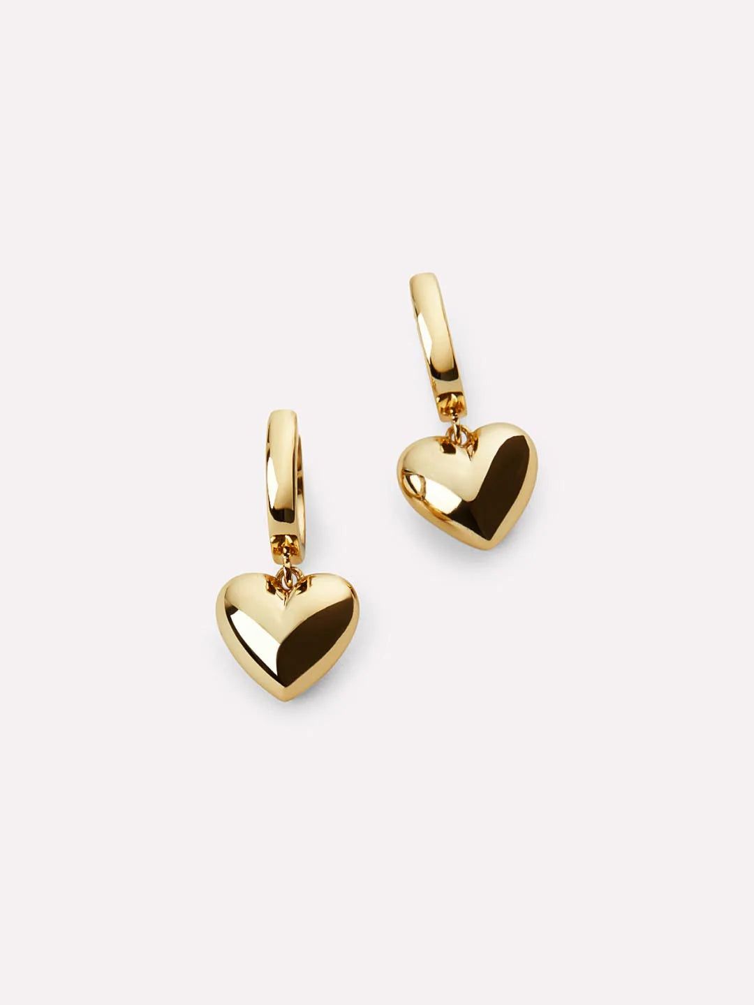 Ana Luisa Jessica Puffed Heart Hoops