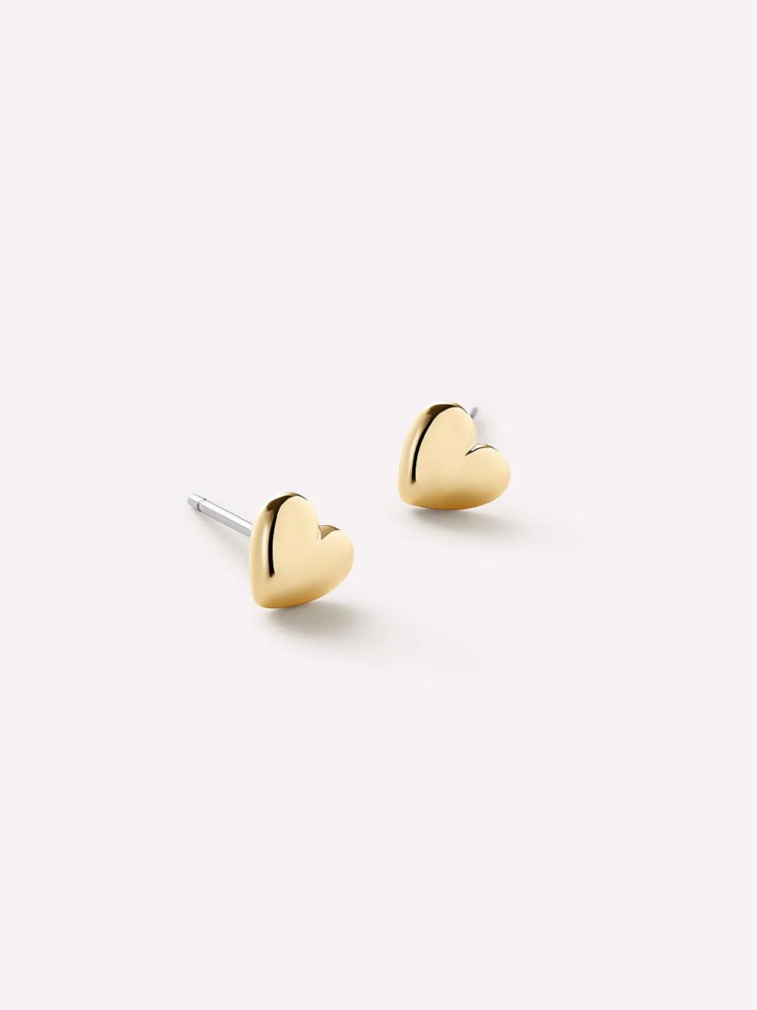 Ana Luisa Lev Heart Stud Earrings