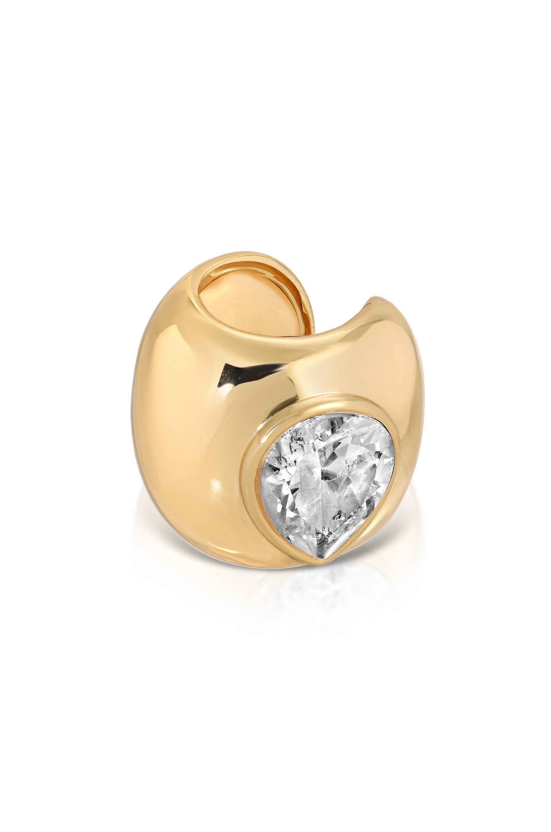 Ettika 18kt Gold Plated Bold Crystal Ear Cuff